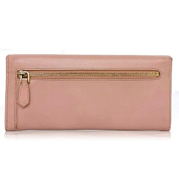 Prada Bifold Long Wallet Pink Fiocco 1 M1132 Wallet - Picture 2 of 10